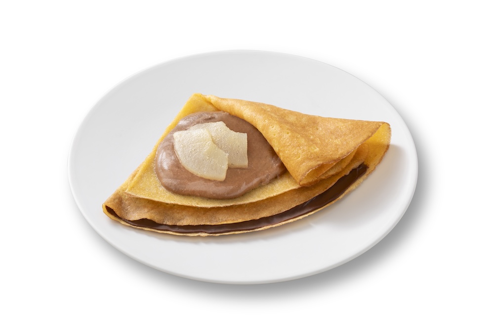 数量限定「ショコラと洋梨のクレープ」税込み298円