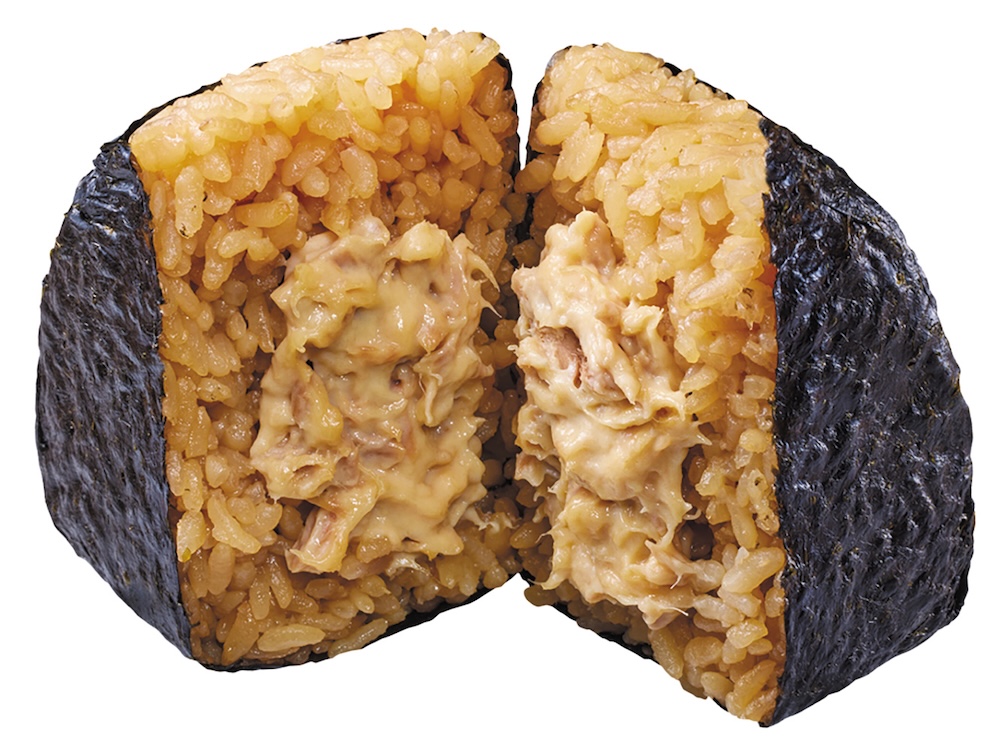 2月17日より発売される「盛りすぎ！チャーシューマヨネーズおにぎり」税込み181円