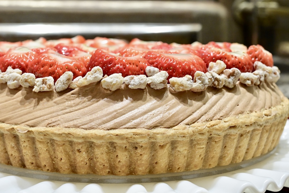 「特選 静岡県産”紅ほっぺ”とチョコレートクリームのタルト」イメージ