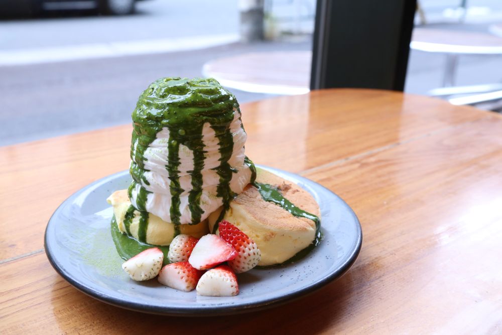 「柚子香る八女抹茶パンケーキ」税込み1,848円