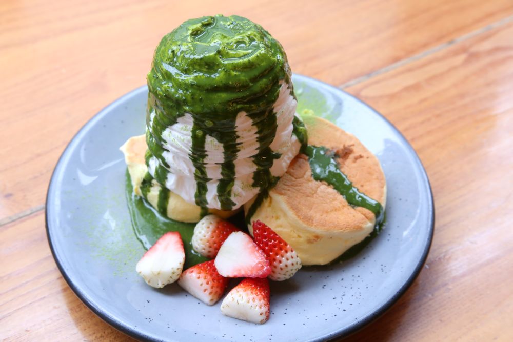 「柚子香る八女抹茶パンケーキ」税込み1,848円