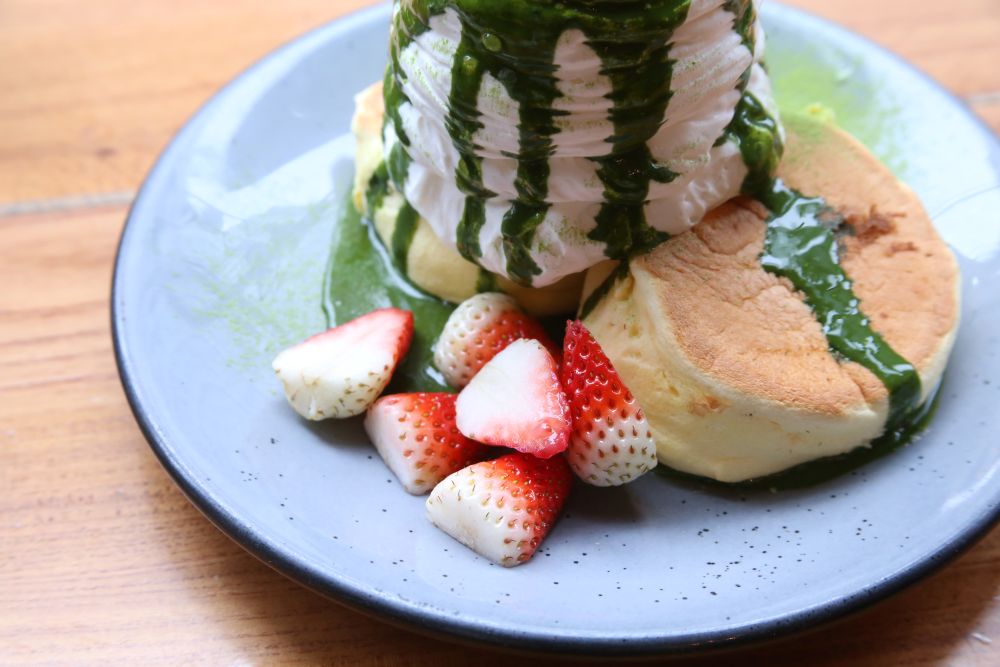 「柚子香る八女抹茶パンケーキ」税込み1,848円