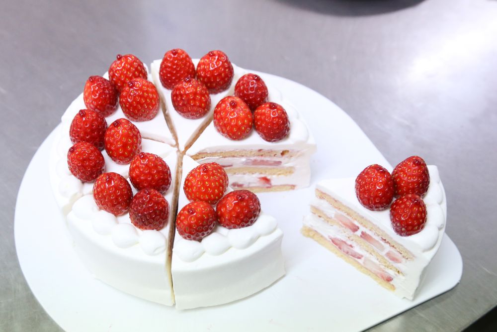 完成した「苺のショートケーキ・ブラン」イメージ