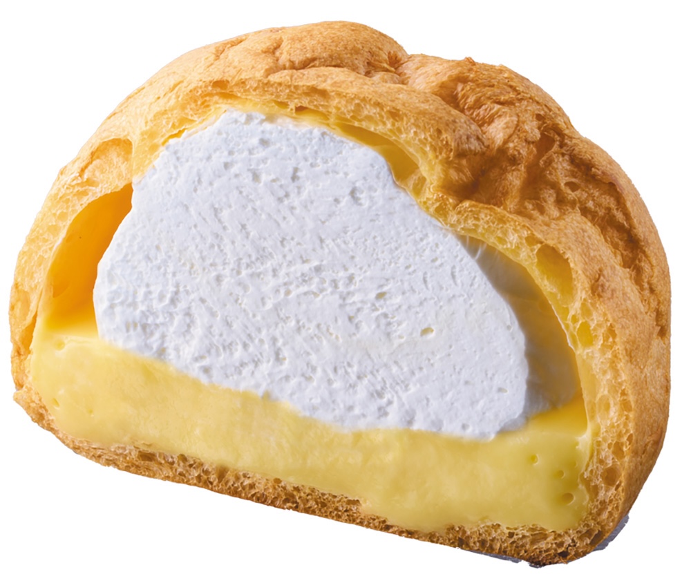 2月17日より発売される「盛りすぎ!大きなツインシュー」税込み151円