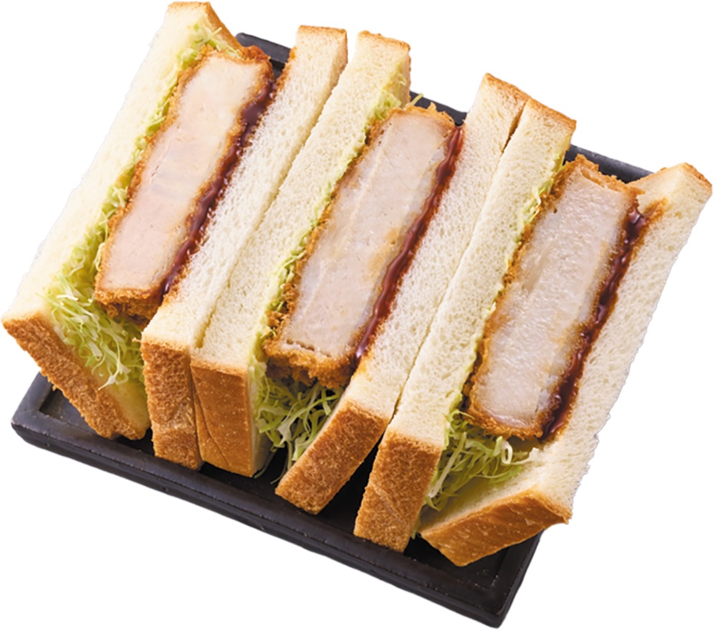 2月3日より発売される「盛りすぎ！厚切りロースカツサンド」税込み495円