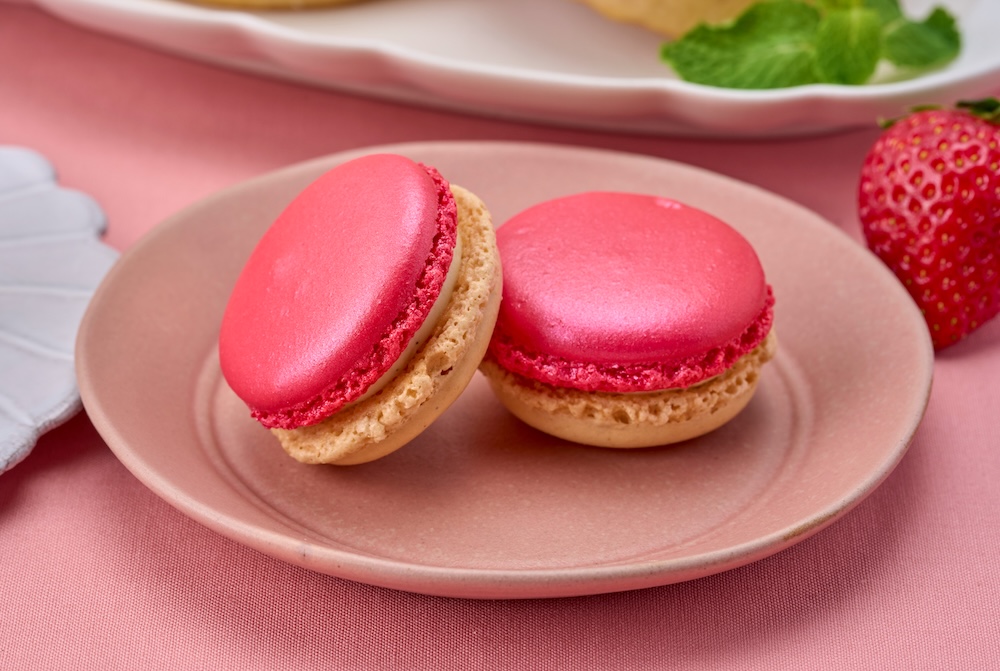 「ダロワイヨ レ マカロン」の各日数量限定「フレーズ ショコラブラン」1個・税込み324円