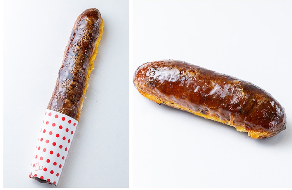 左から「熱海プリンのロングこっぺ棒」税込み780円、「熱海プリンのこっぺ棒」税込み420円