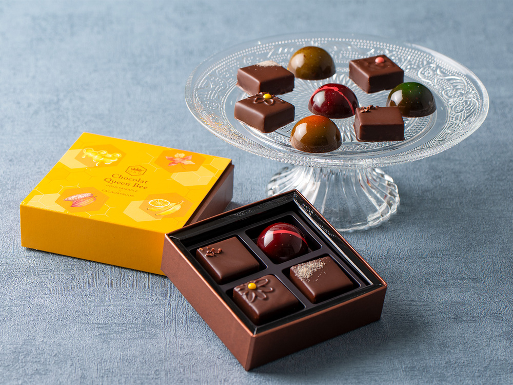 はちみつメーカー直営「パティスリーQBG」が作る、 はちみつと果実が主役のチョコレート! 1月21日(水)よりバレンタイン向けボンボンショコラ発売