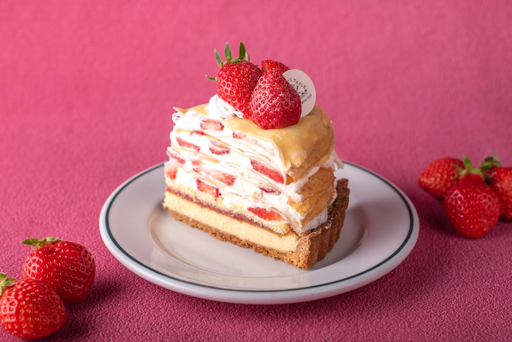 「32層の兵庫県産苺もち重ねクレープタルト」イメージ