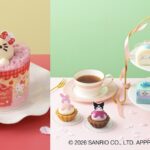 左から「ハローキティのアップルケーキ」、「<サンリオキャラクターズ>スイーツコレクション(9個入)」