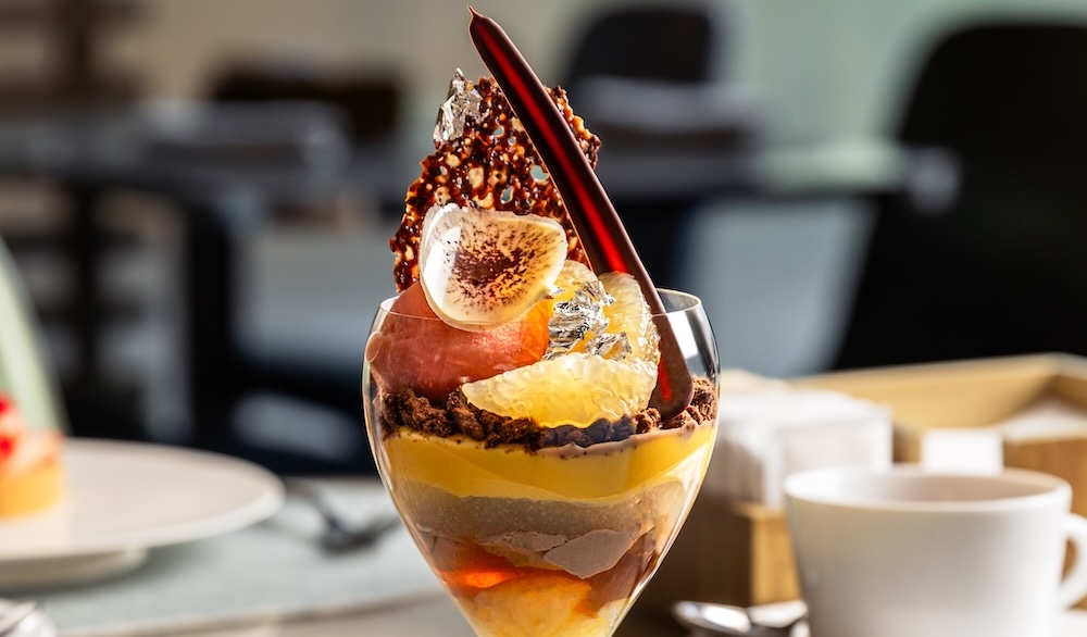 「日向夏 チョコレート オレンジのパフェ」イメージ