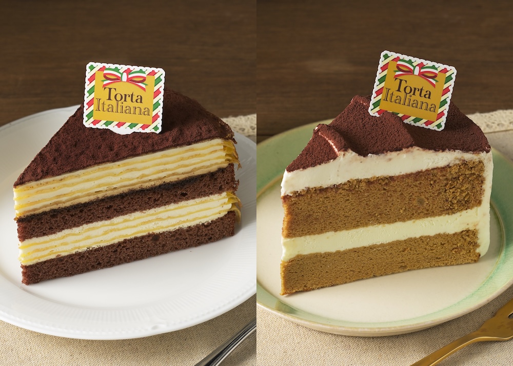 左から「ティラミスミルクレープ」、「シフォン（ティラミス）」