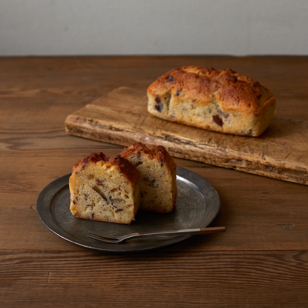 季節限定「発酵バターのパウンドケーキ（渋皮栗）」1本・税込み1,890円