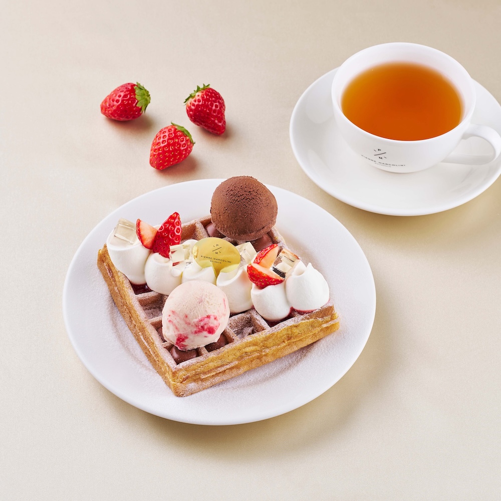 「ワッフル オ フレーズ & シャンパーニュ」イメージ