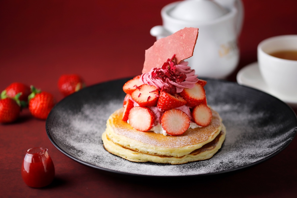 「苺のベリーチョコのパンケーキ」1,880円