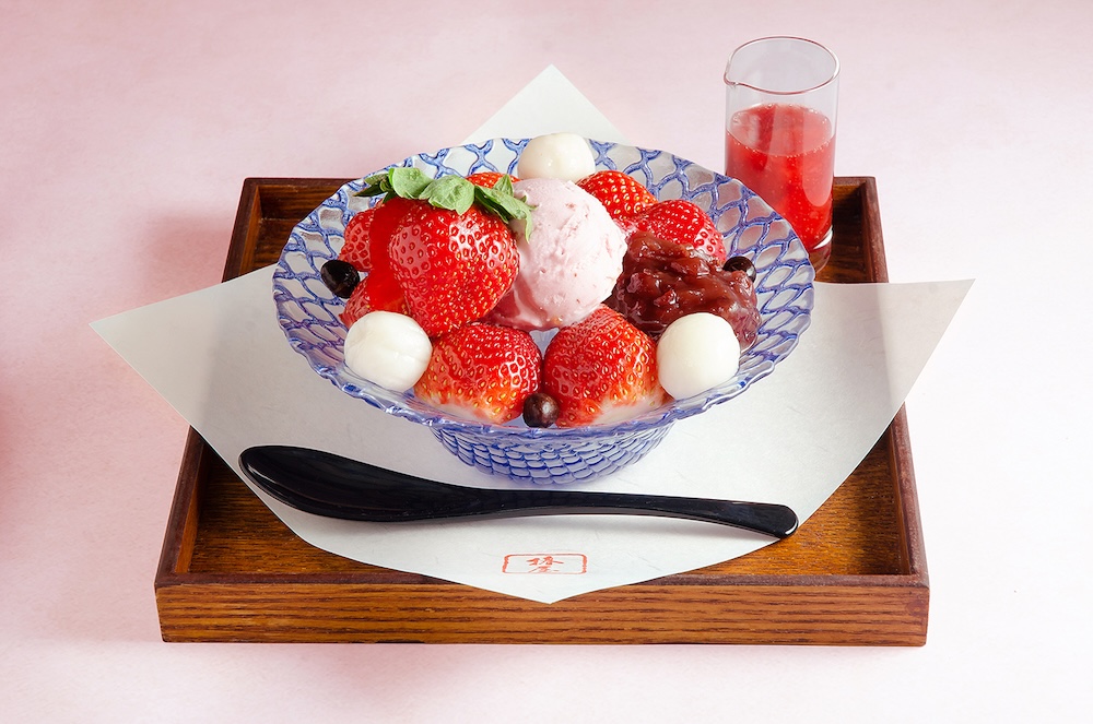 「苺あんみつ」ドリンク付き・税込み1,650円