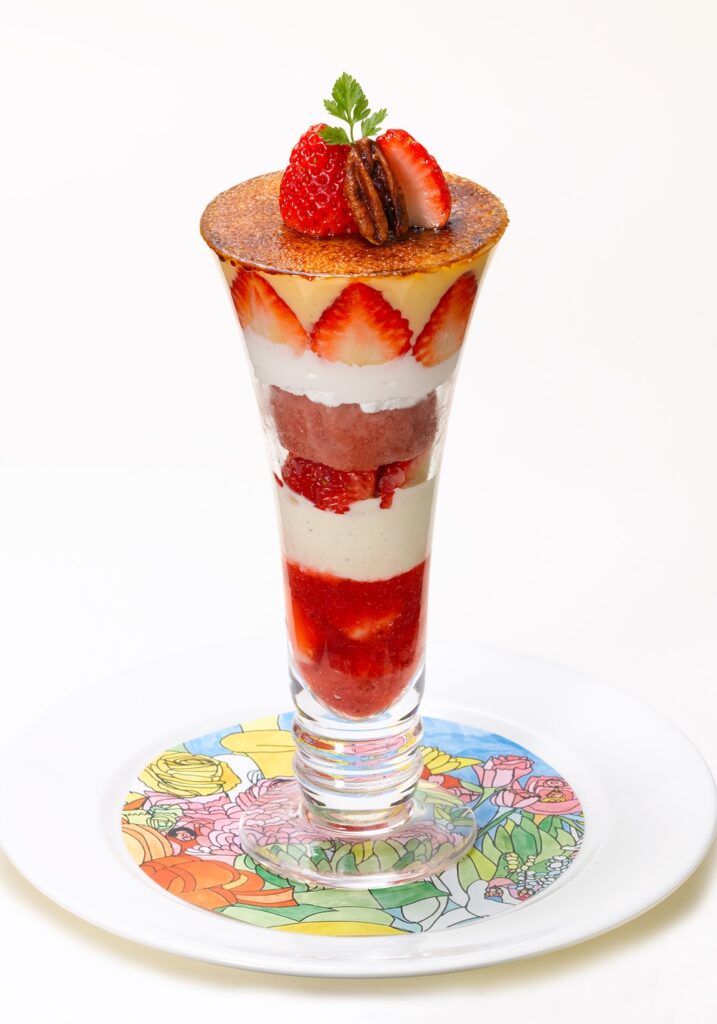 「苺のブリュレパフェ」税込み1,628円