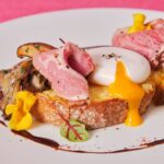 「ランチセット（オープンサンド）」税込み1,500円（サービス料含む）