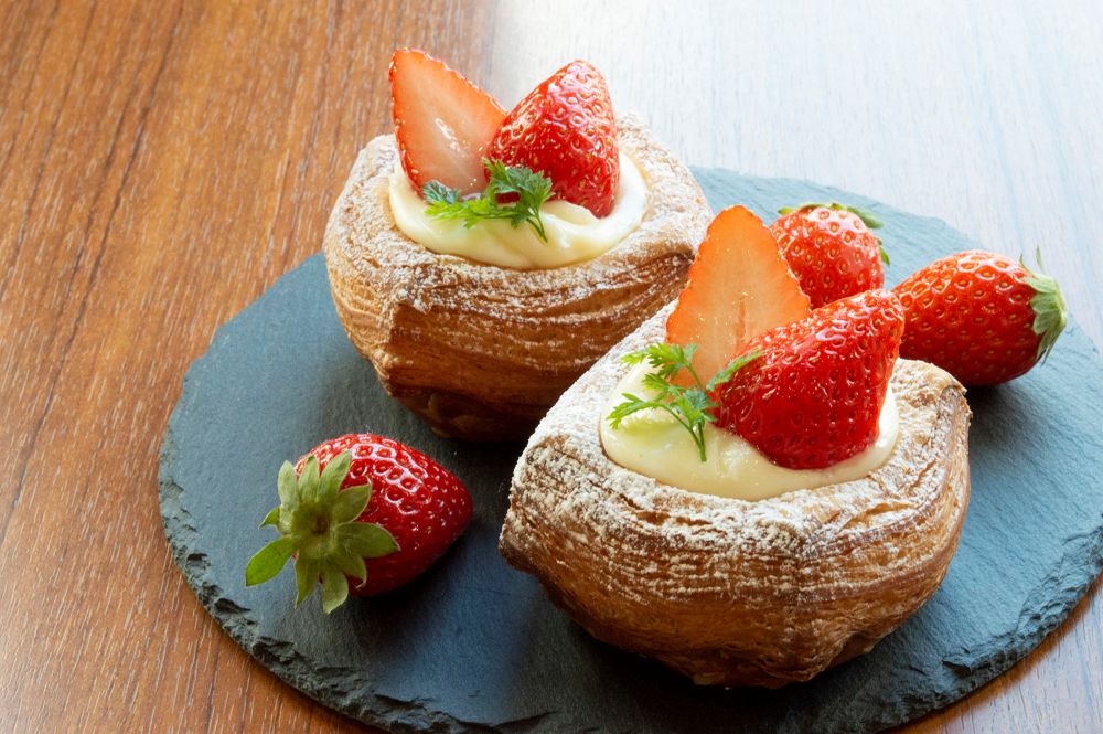 「マリアージュ ドゥ ファリーヌ」にて販売する「いちごデニッシュ」税込み300円