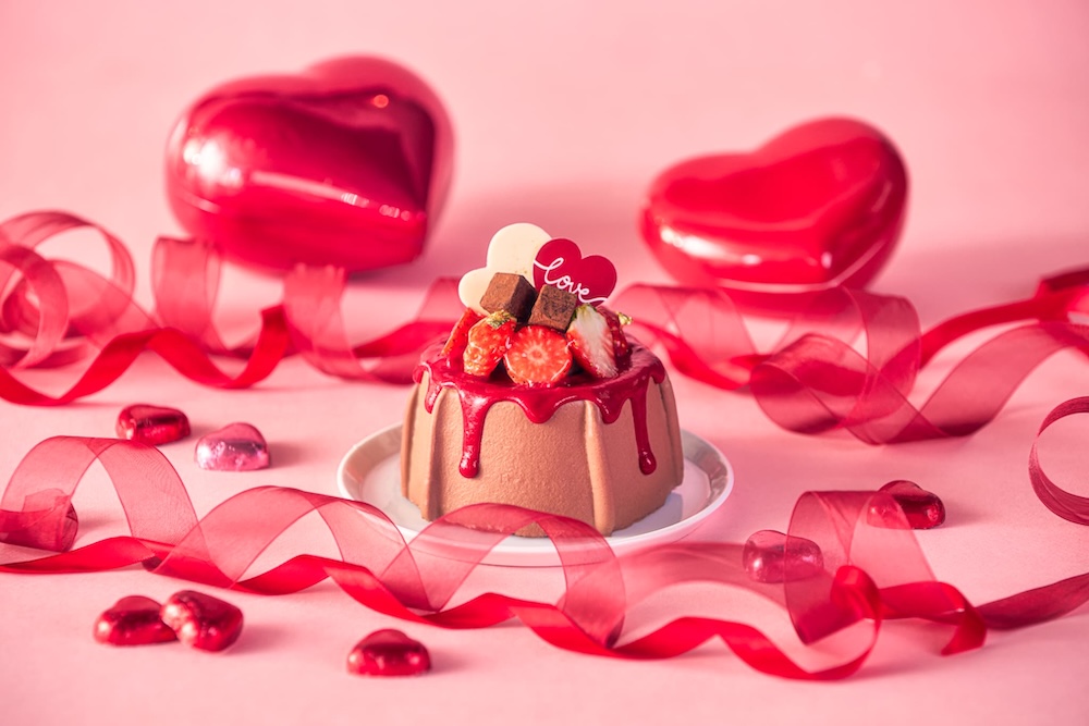 シフォンケーキ「〜Valentine Chiffon Cake〜 ストロベリーショコラ」イメージ