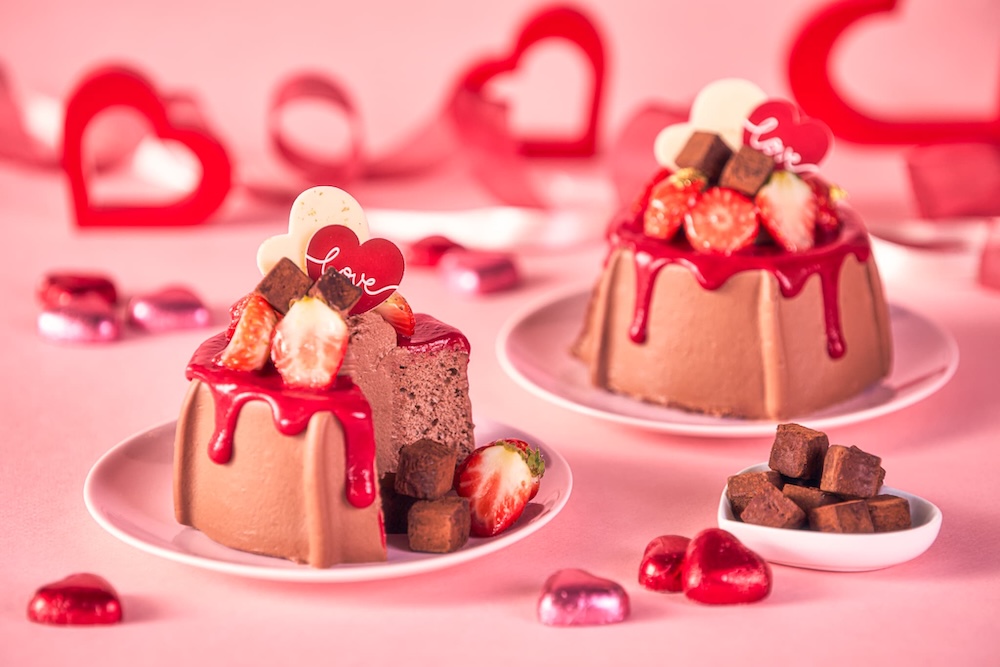 シフォンケーキ「〜Valentine Chiffon Cake〜 ストロベリーショコラ」イメージ