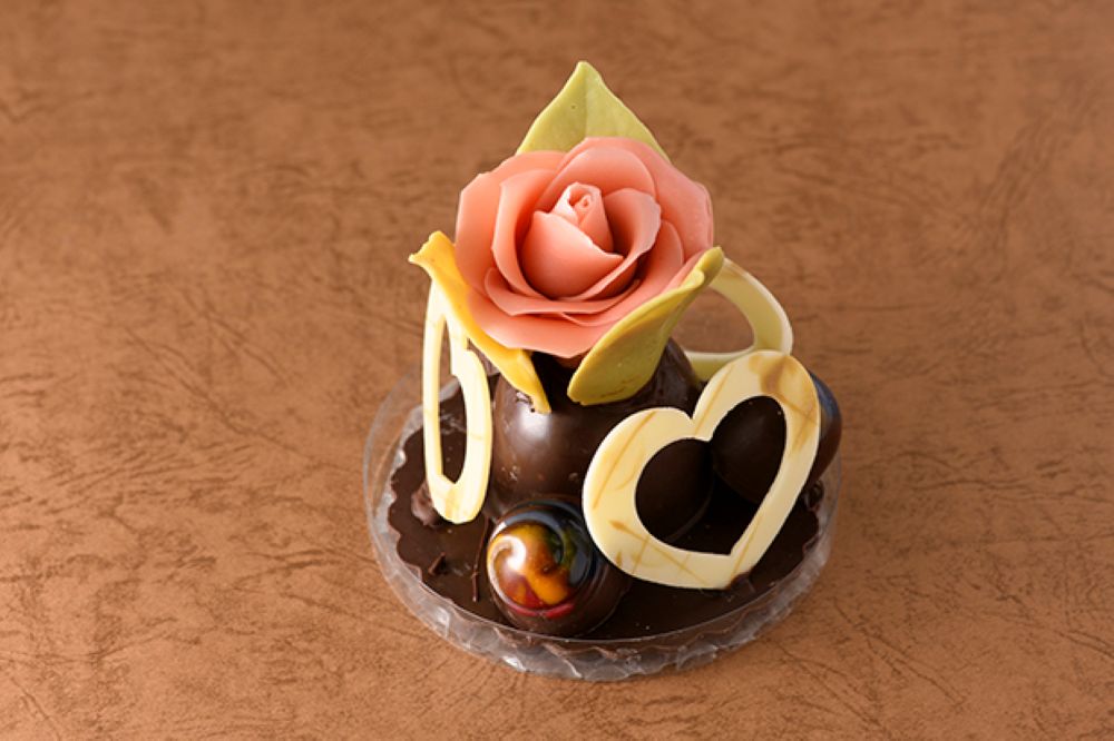 「カフェ点」より、20台限定で販売される「チョコレートのブーケ」5,400円(3日前までに要予約)