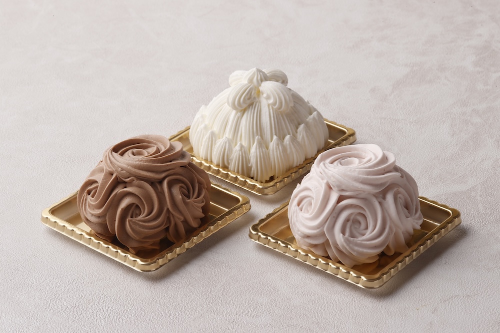 「ミニマロンシャンテリーセット（ストロベリー・白・ショコラ）」税込み1,836円