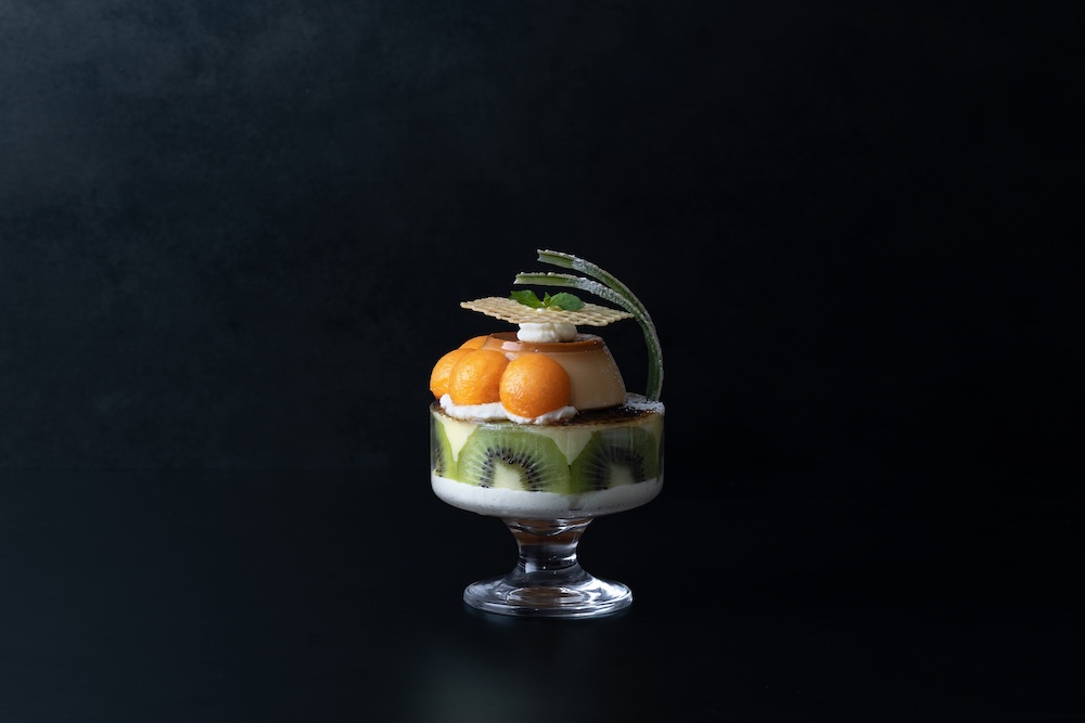 「メロンプリンとブリュレのパフェ」イメージ