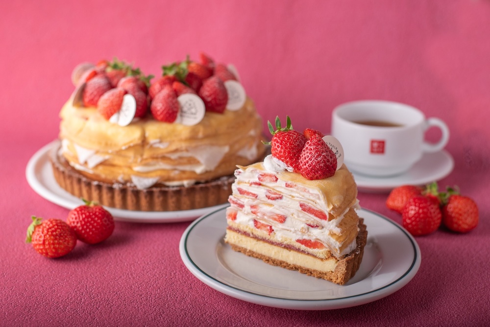 「32層の兵庫県産苺もち重ねクレープタルト」イメージ