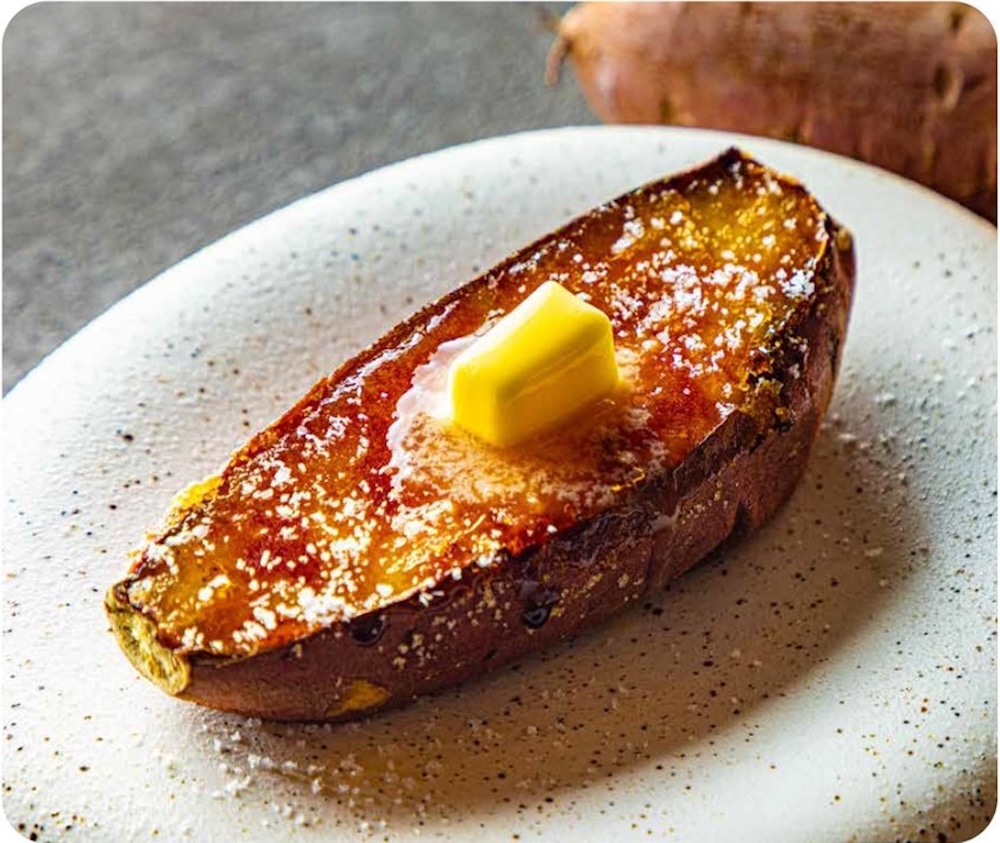 「浪漫焼き芋 芋の巣」の「塩バターブリュレ焼き芋」901円