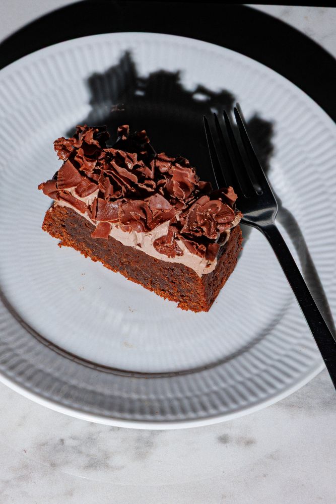 青山店限定の「オリジナルチョコレートケーキ」880円