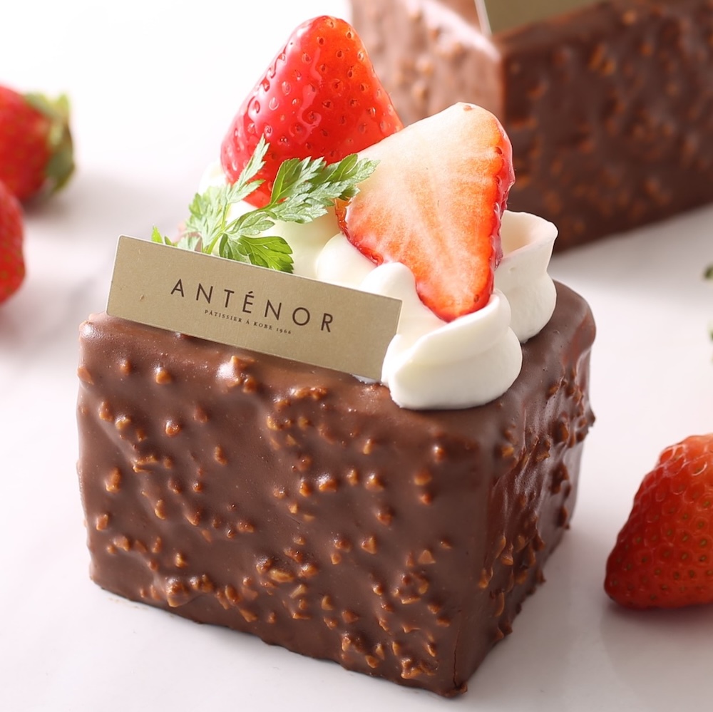 「あまおう苺とショコラのガトー／紅ほっぺ苺とショコラのガトー」税込み810円