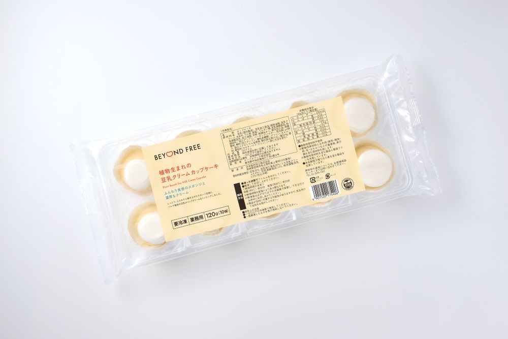 「植物生まれの豆乳クリームカップケーキ」イメージ
