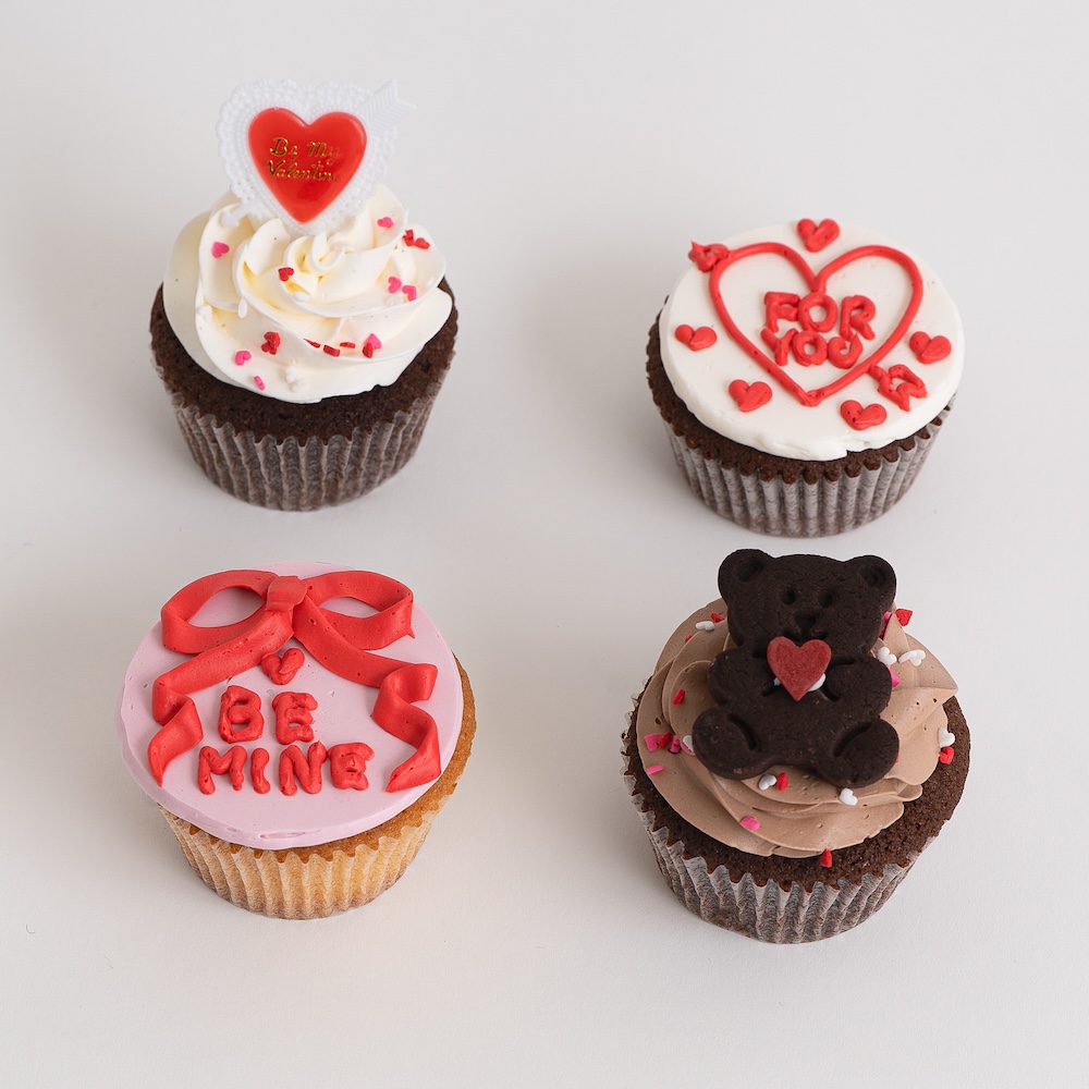 「カップケーキ(Valentine Ver.)」各650円