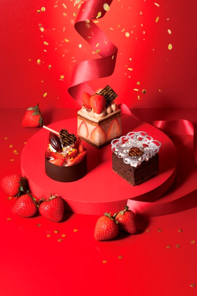 バレンタイン向けスイーツ3種のイメージ