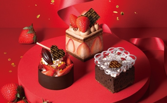 バレンタイン向けスイーツ3種のイメージ