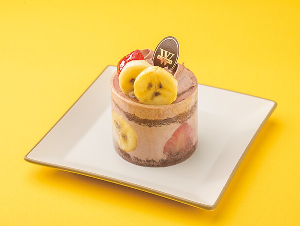 「ヴィタメール」の小田急限定「エクアドル産バナナと苺のガトー」イメージ