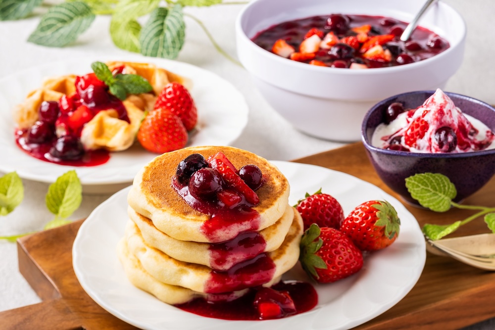 ホテル特製イチゴソースを使ったイメージ