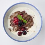 2月28日まで販売される「神農生活」の「チョコ豆花(トウファ)」税込み990円