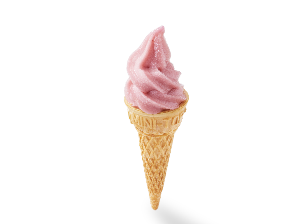 「ストロベリーソフトクリーム」150円