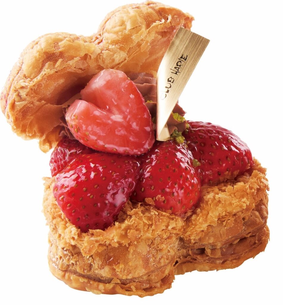 「クラブハリエ」の阪急うめだ本店限定「パイバーガー ハート&いちご」1,080円