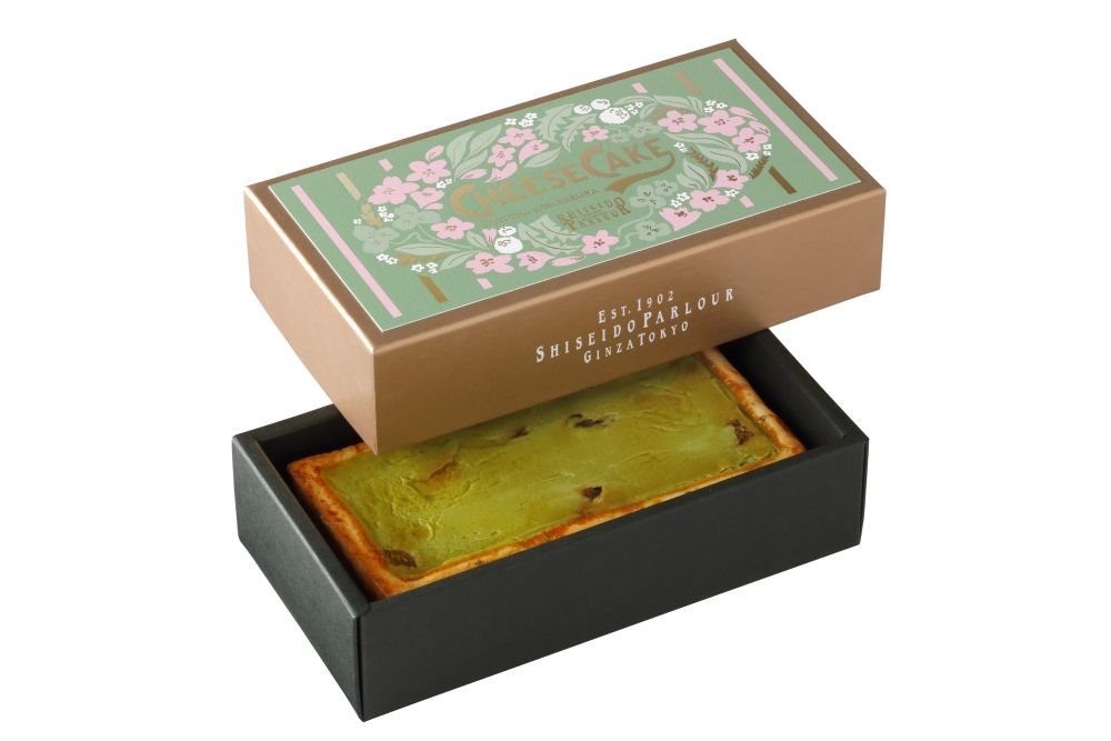 「⼿焼きチーズケーキ（抹茶withさくら）」イメージ