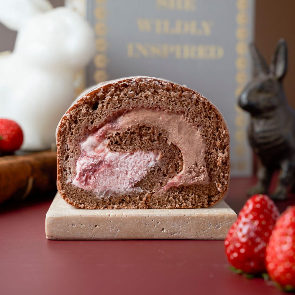 「いちごのチョコレートロールケーキ」税込み1,850円