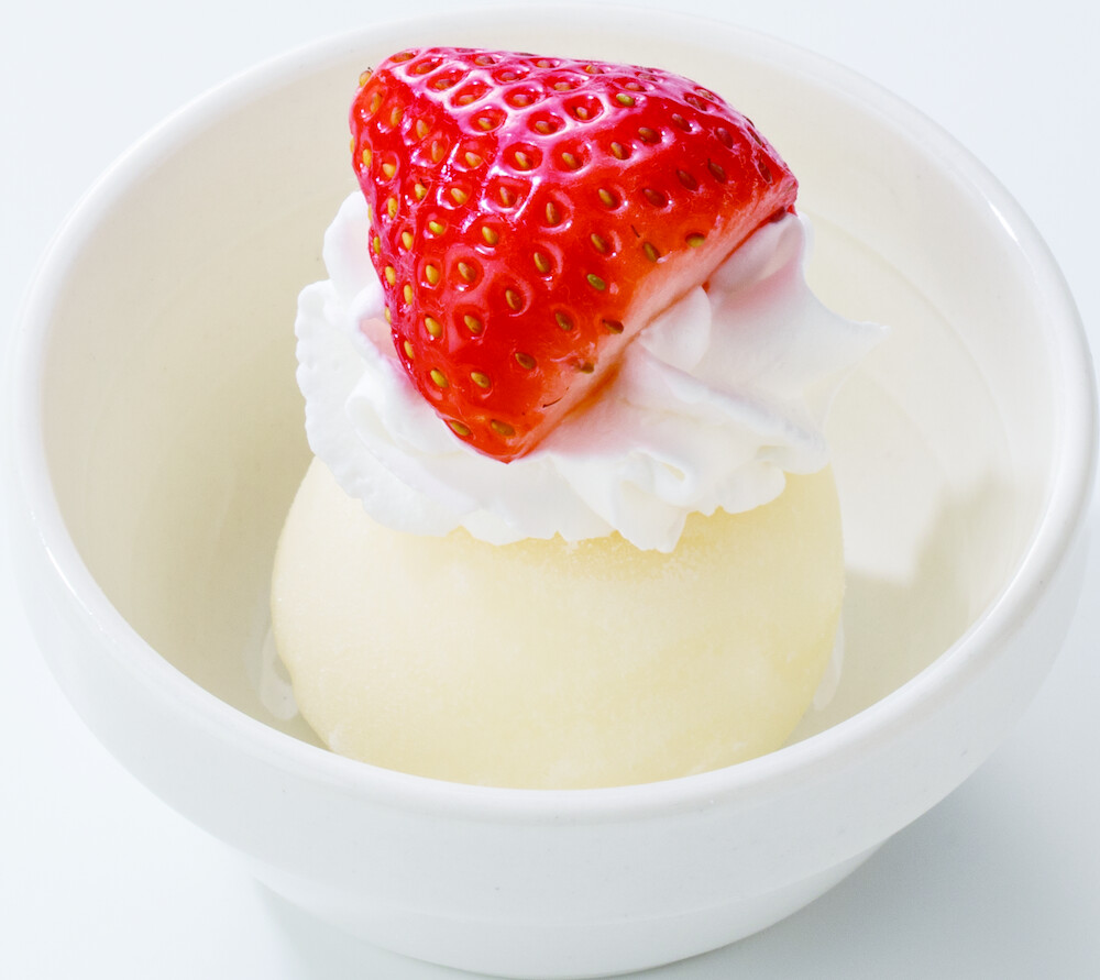 トッピングメニュー「いちご雪見だいふく」税込み150円