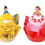 左から「マロンモンブラン」(発売中)、「栃木県産とちあいか苺のモンブラン」いずれも税込み577円