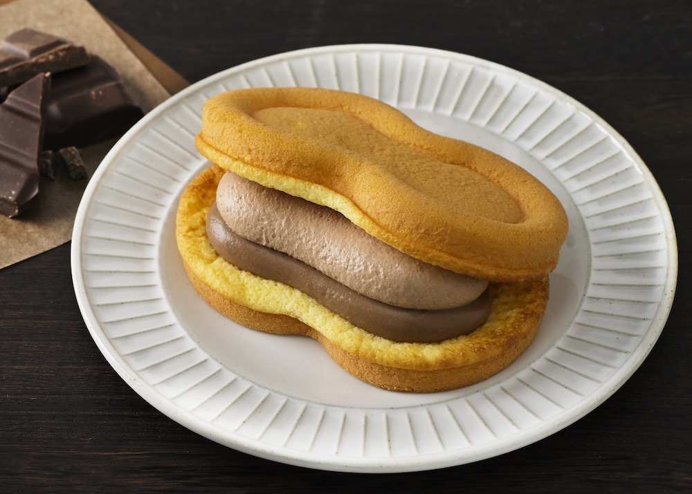 3月15日まで販売中の「スフレワッフル（Wショコラ）」税込み248円