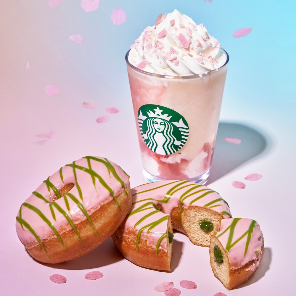 「桜抹茶ドーナツ」税込み320円