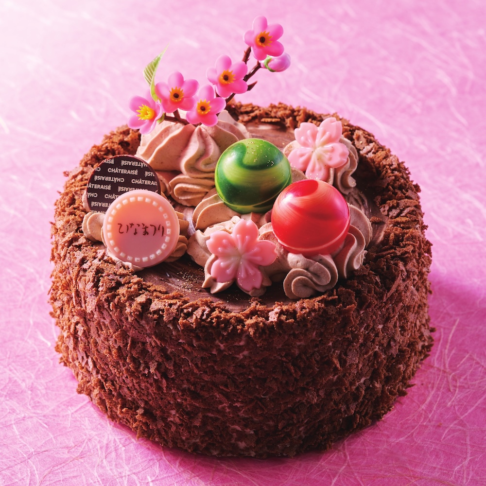 2月27日〜3月3日に販売される「ひなかざり ショコラ・ノワール」税込み3,780円