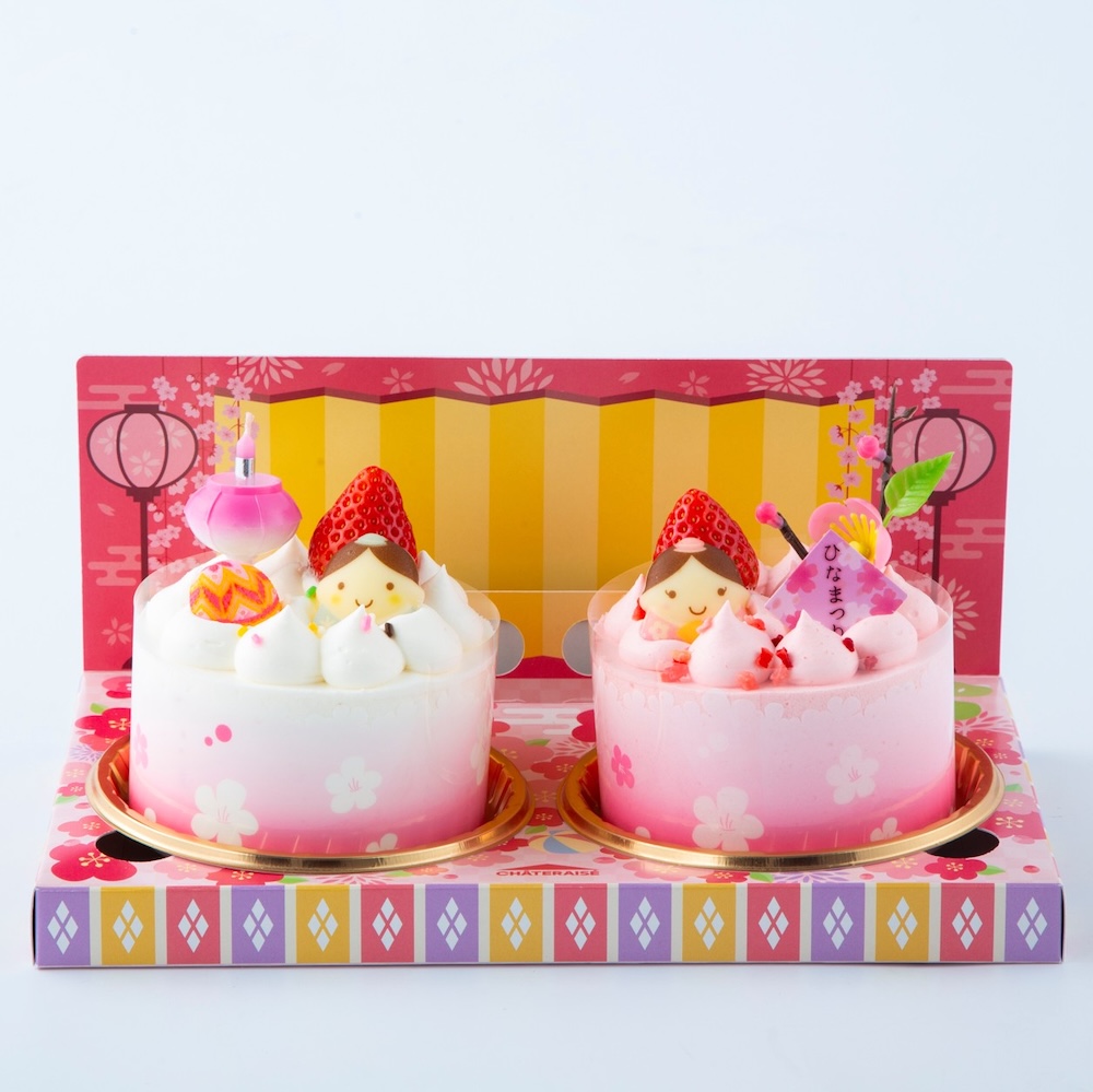 2月15日〜3月3日に販売される「桃の節句 ちいさなひなかざり」2個入り・税込み2,080円