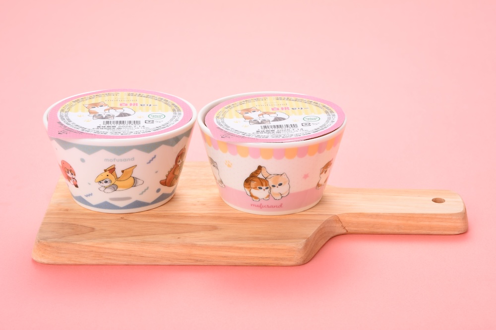 「mofusand　シリアルボウル&白桃ゼリー」税込み960円